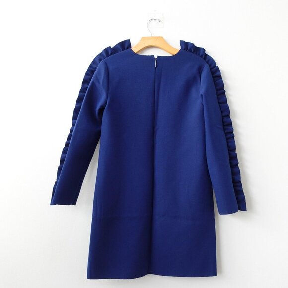 MSGM Dress 40 Small Navy Cocktail Studded High Shoulder Sailor Fun NWT $1,100 - Picture 15 of 16